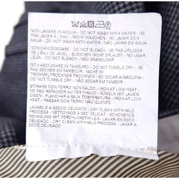 Etro Houndstooth-jacquard Cotton Trousers Size IT 52 US 36 L Mens Gray Pant $575 - Picture 9 of 9